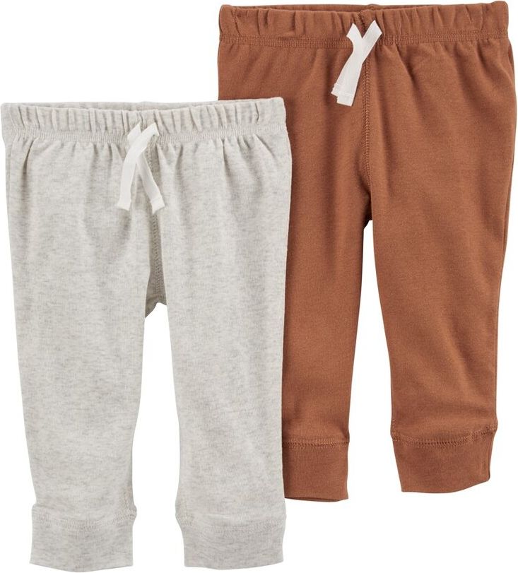 CARTER'S Tepláky Grey&Brown neutrál LBB 2ks 6m - obrázek 1