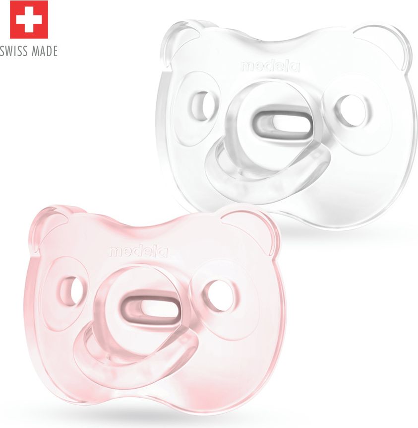 MEDELA Baby dudlík měkký celosilikonový Girl 0-6m 2 ks - obrázek 2