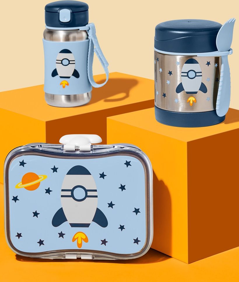 SKIP HOP Spark Style Krabička na svačinu 700 ml Raketa 3+ - obrázek 3