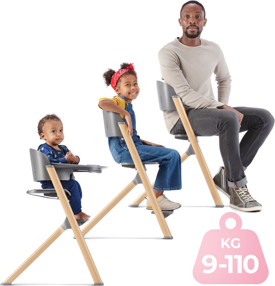 KINDERKRAFT Židlička jídelní Igee Wood - obrázek 9