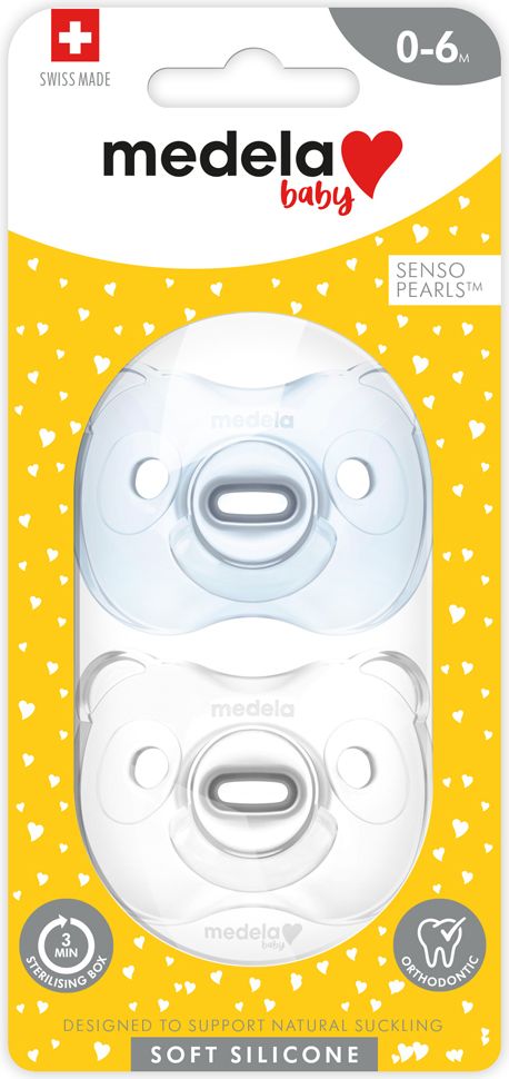 MEDELA Baby dudlík měkký celosilikonový Boy 0-6m 2 ks - obrázek 3
