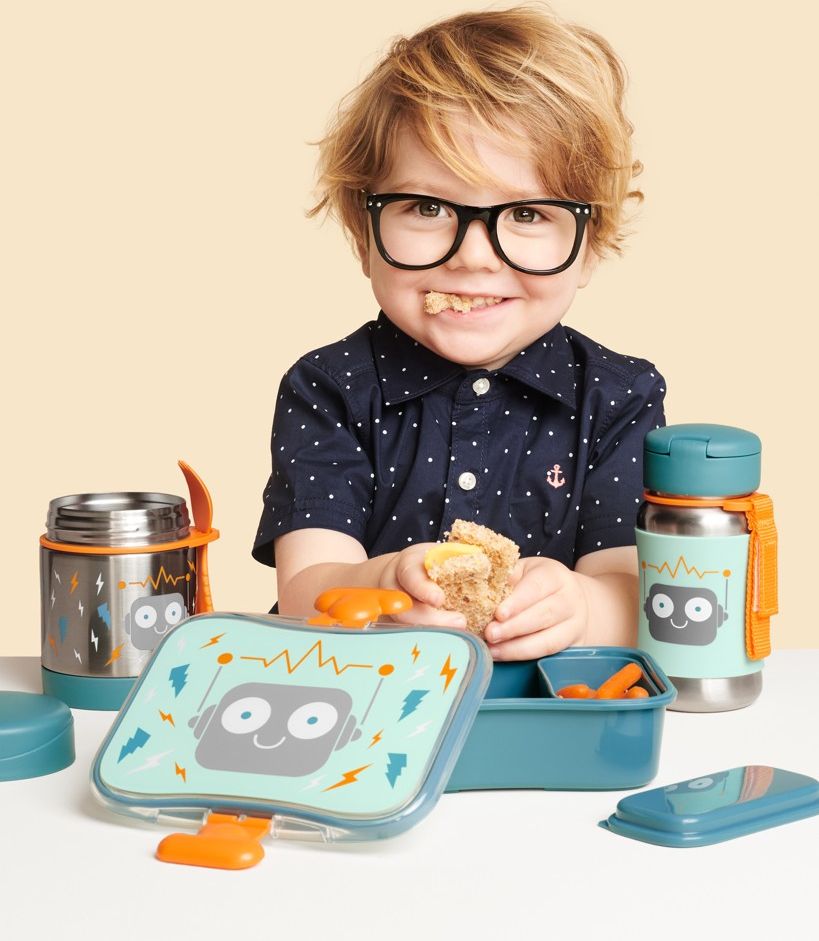 SKIP HOP Spark Style Krabička na svačinu 700 ml Robot 3+ - obrázek 4