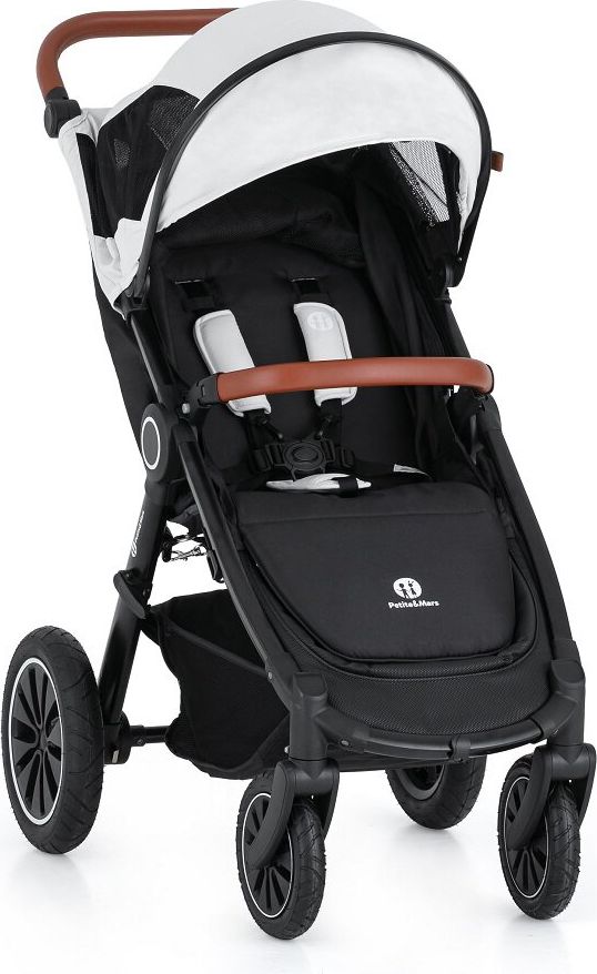 PETITE&MARS Kočárek Street+ Air Black Deep Ruby Complete + stříška letní na Street+ Summer Silver - obrázek 18