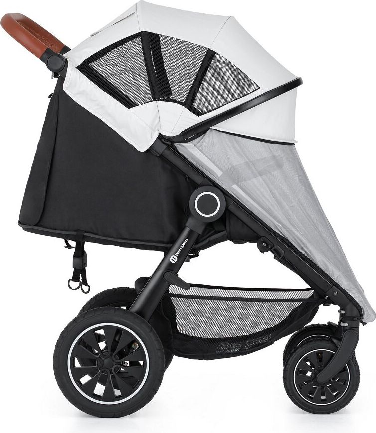 PETITE&MARS Kočárek Street+ Air Black Deep Ruby Complete + stříška letní na Street+ Summer Silver - obrázek 20