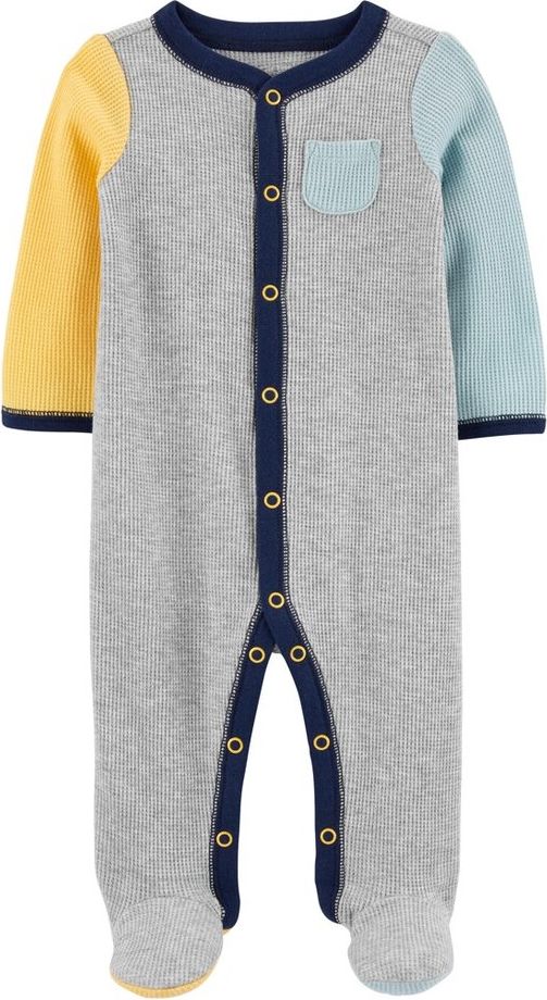 CARTER'S Overal na druky Sleep&Play Grey&Multicolor kluk 6m - obrázek 1