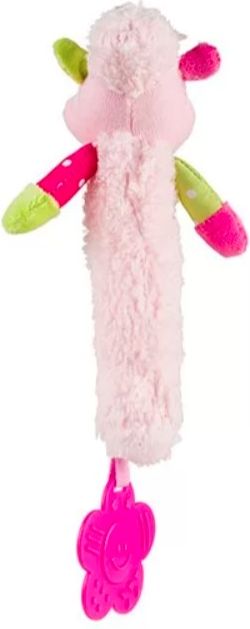 BABYONO Hračka pískací s kousátka SWEET Lamb růžová - obrázek 3