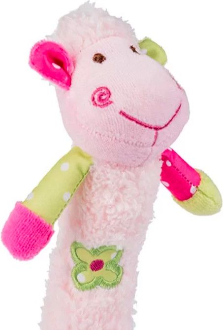 BABYONO Hračka pískací s kousátka SWEET Lamb růžová - obrázek 5