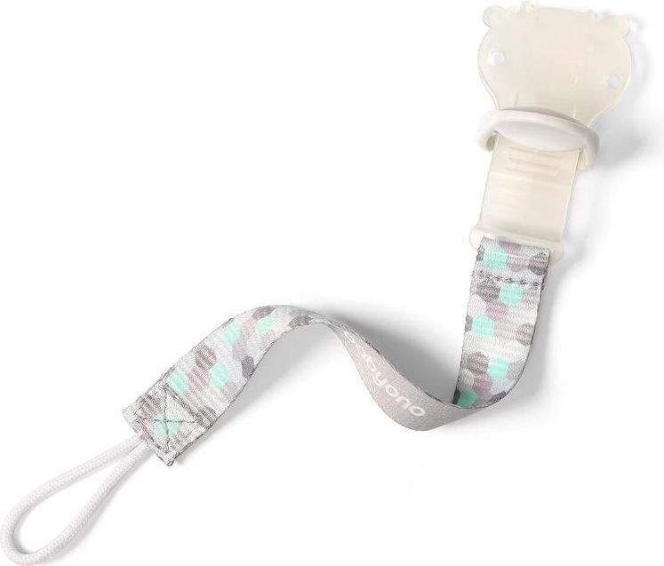 BABYONO Klip na dudlík 0 m+ šedo/zelený - obrázek 2