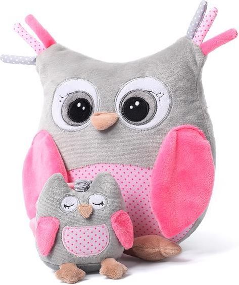 BABYONO Plyšová sova Sofia růžová - obrázek 5