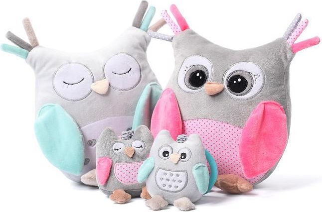 BABYONO Plyšová sova Sofia růžová - obrázek 6