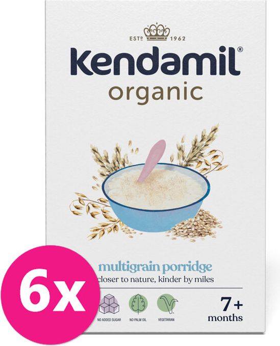Kendamil Baby Organic vícezrnná 6 x 150 g - obrázek 1