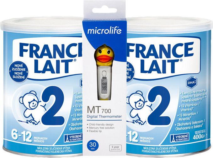 FRANCE LAIT 2 Duo + Teploměr dig.Microlife MT 700 Dětský - obrázek 1