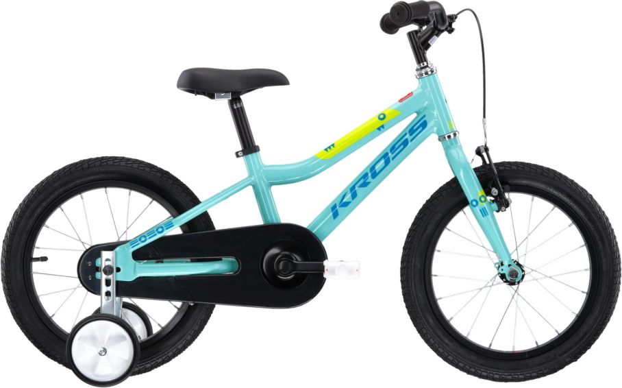 Kross Mini 4.0 16" - model 2022 Aquamarine / Blue / Lime Glossy - obrázek 1