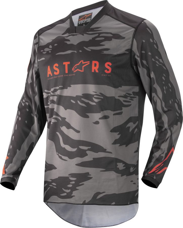 Alpinestars Racer Tactical černá/šedá maskáčová/červená fluo 2022 XL - obrázek 1