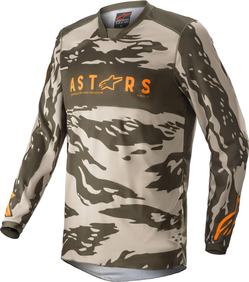 Alpinestars Racer Tactical zelená/pískový maskáč/mandarinka 2022 S - obrázek 1