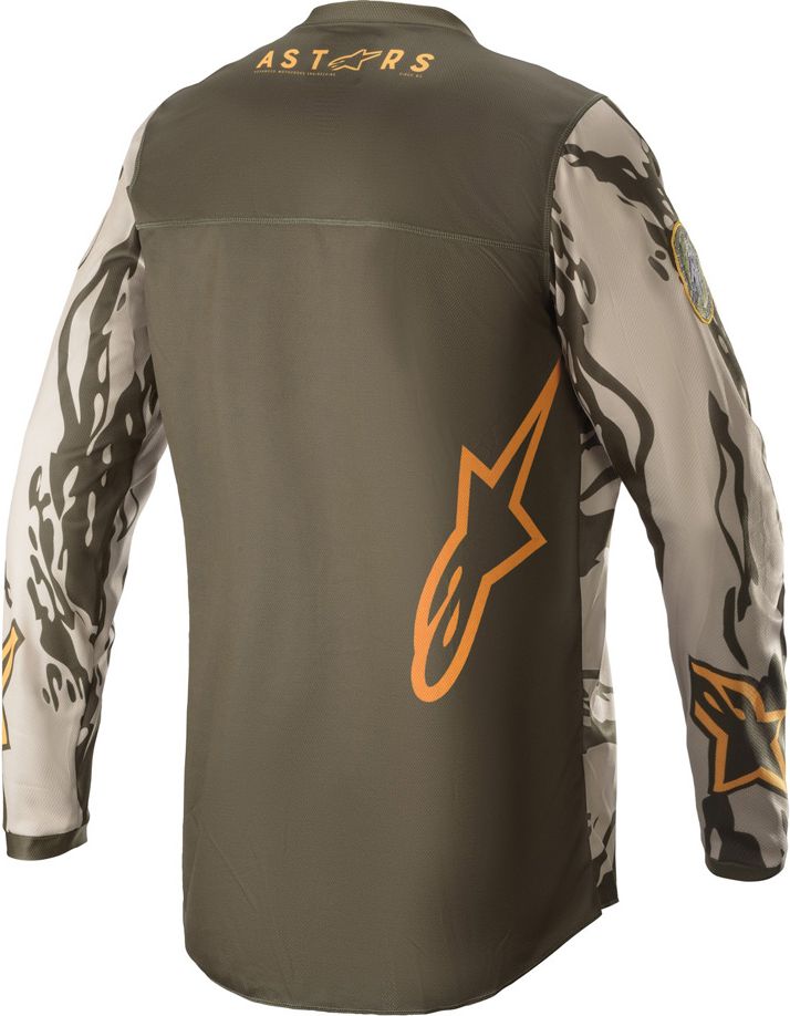 Alpinestars Racer Tactical zelená/pískový maskáč/mandarinka 2022 XL - obrázek 2