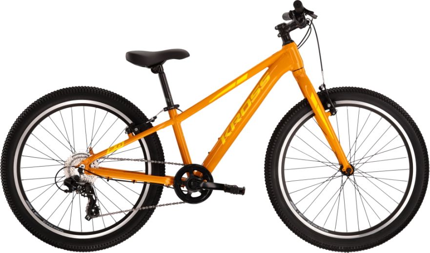 Kross Level JR 2.0 24" - model 2022 žlutá - 14" - obrázek 1