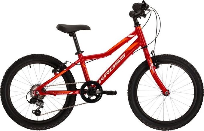 Kross Hexagon Mini 1.0 20" - model 2022 červená/bílá/oranžová - 11" - obrázek 1