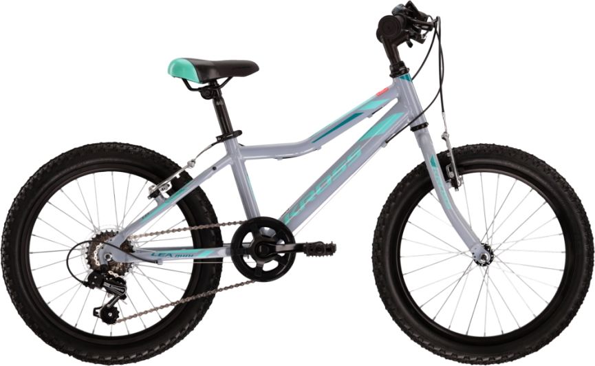 Kross Lea Mini 1.0 20" - model 2022 šedá/akvamarín - 11" - obrázek 1