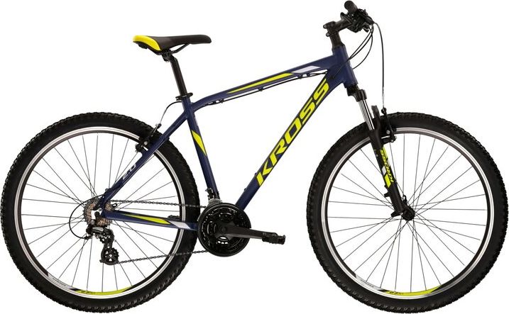 Kross Hexagon 2.0 26" - model 2022 tmavě modrá/limetová/šedá - S (17'') - obrázek 1