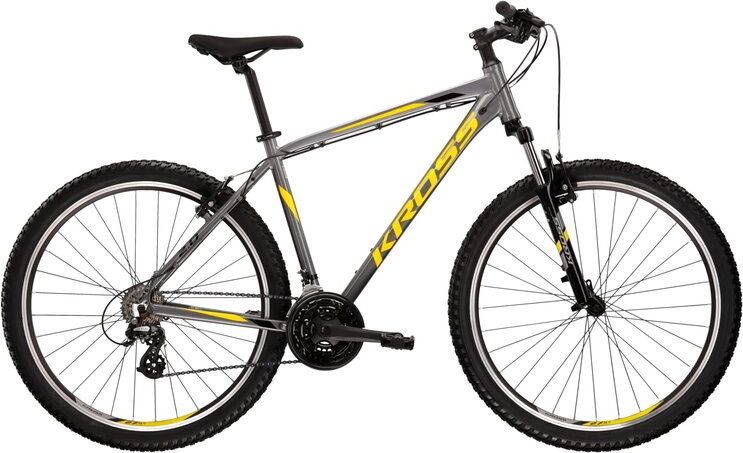 Kross Hexagon 2.0 26" - model 2022 tmavě modrá/limetová/šedá - S (17'') - obrázek 2