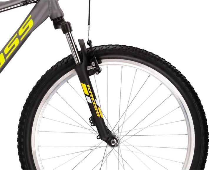 Kross Hexagon 26" - model 2022 grafitová/limetová/bílá - S (17'') - obrázek 5