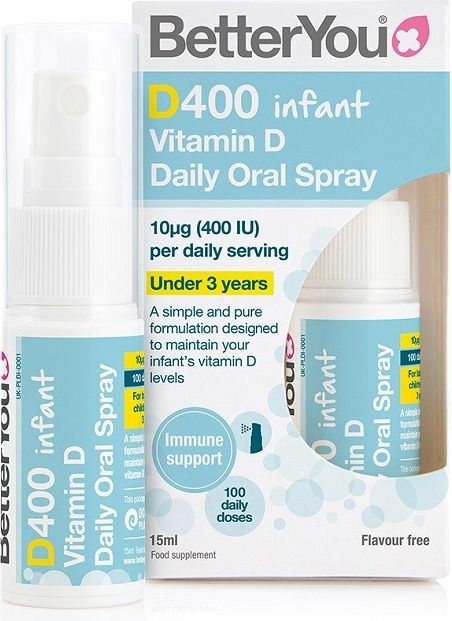 BetterYou D400 infant vitamin D Daily Oral Spray 15ml - obrázek 1