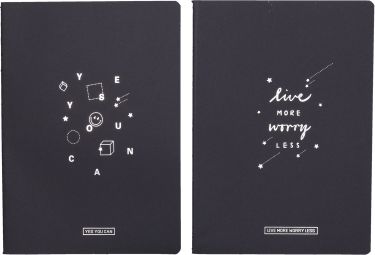 Kreativní blok 18,5x26 cm, 40 stran - černé listy - obrázek 1