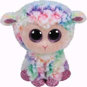 TY Beanie Boos DAFFODIL - barevná ovce 24 cm - obrázek 1