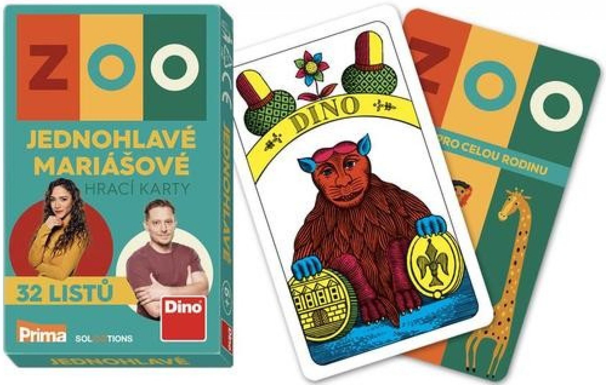 Dino ZOO PRIMA Mariášové karty - obrázek 1