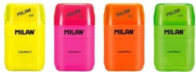 Ořezávátko Milan Compact Fluo 4719116 s pryží - obrázek 1