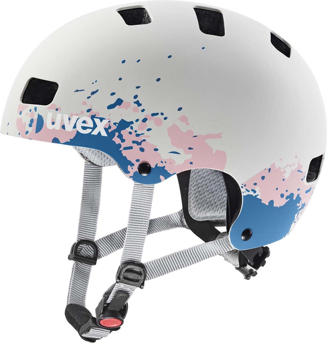 Uvex Kid 3 CC grey/grapefruit mat 55-58 cm - obrázek 1