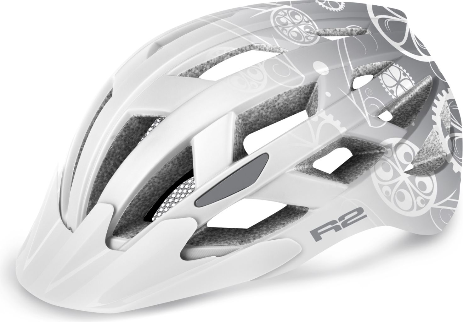 R2 Lumen Junior bílá/šedá S 52-56 cm - obrázek 1