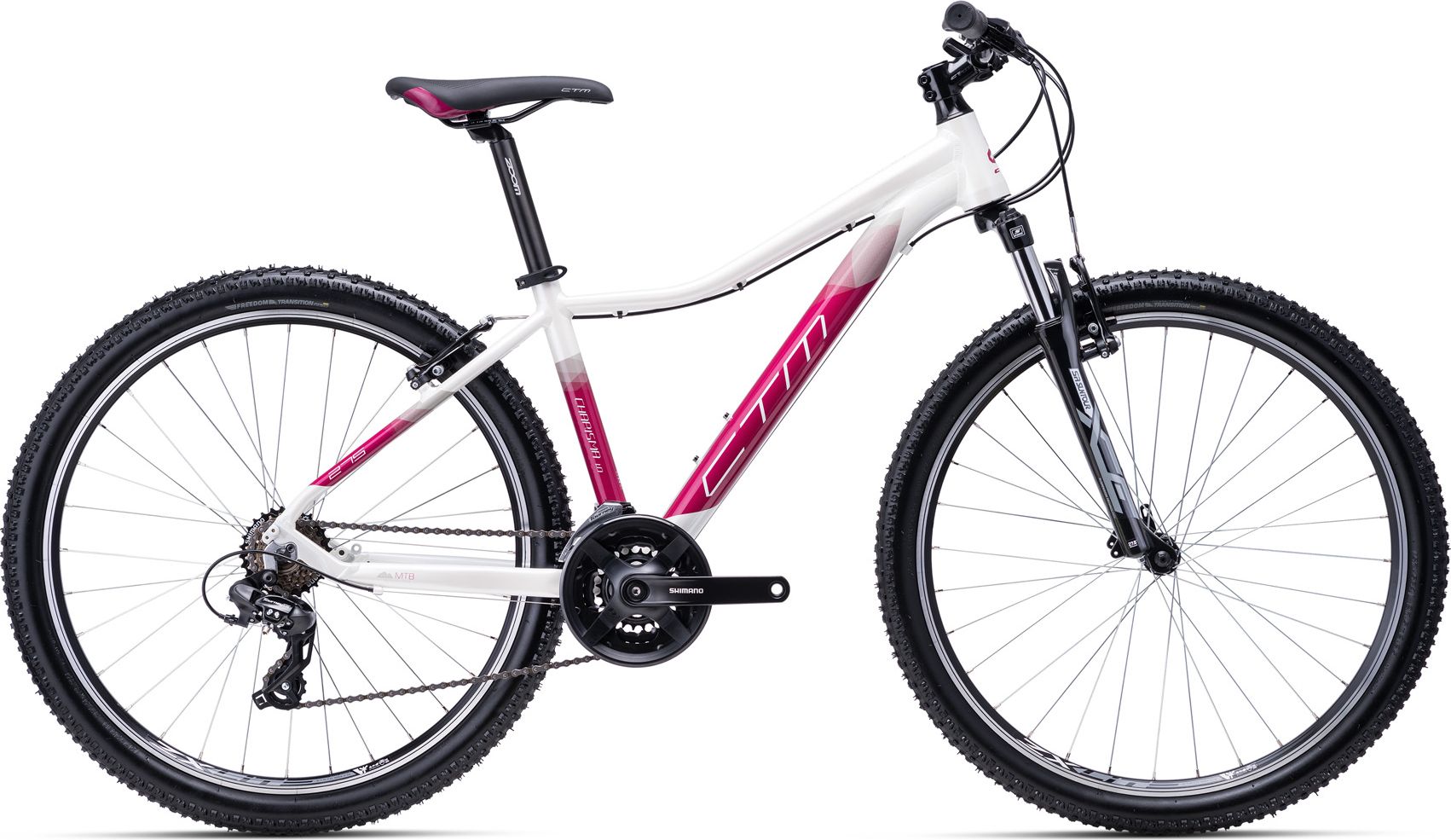 Ctm Charisma 1.0 27,5" bílá/purpurová M 16" 2022 - obrázek 1