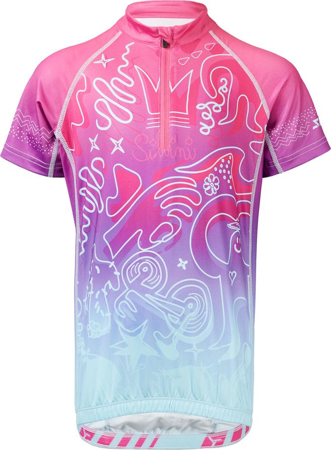 Silvini dres Scrivia fuchsia-turquoise 122-128 - obrázek 1