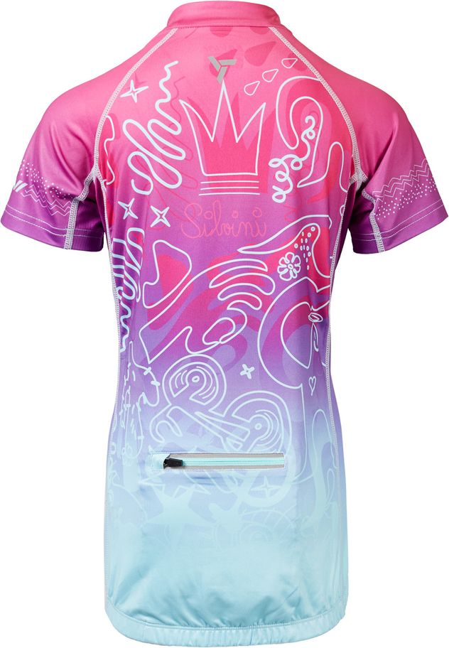 Silvini dres Scrivia fuchsia-turquoise 122-128 - obrázek 2