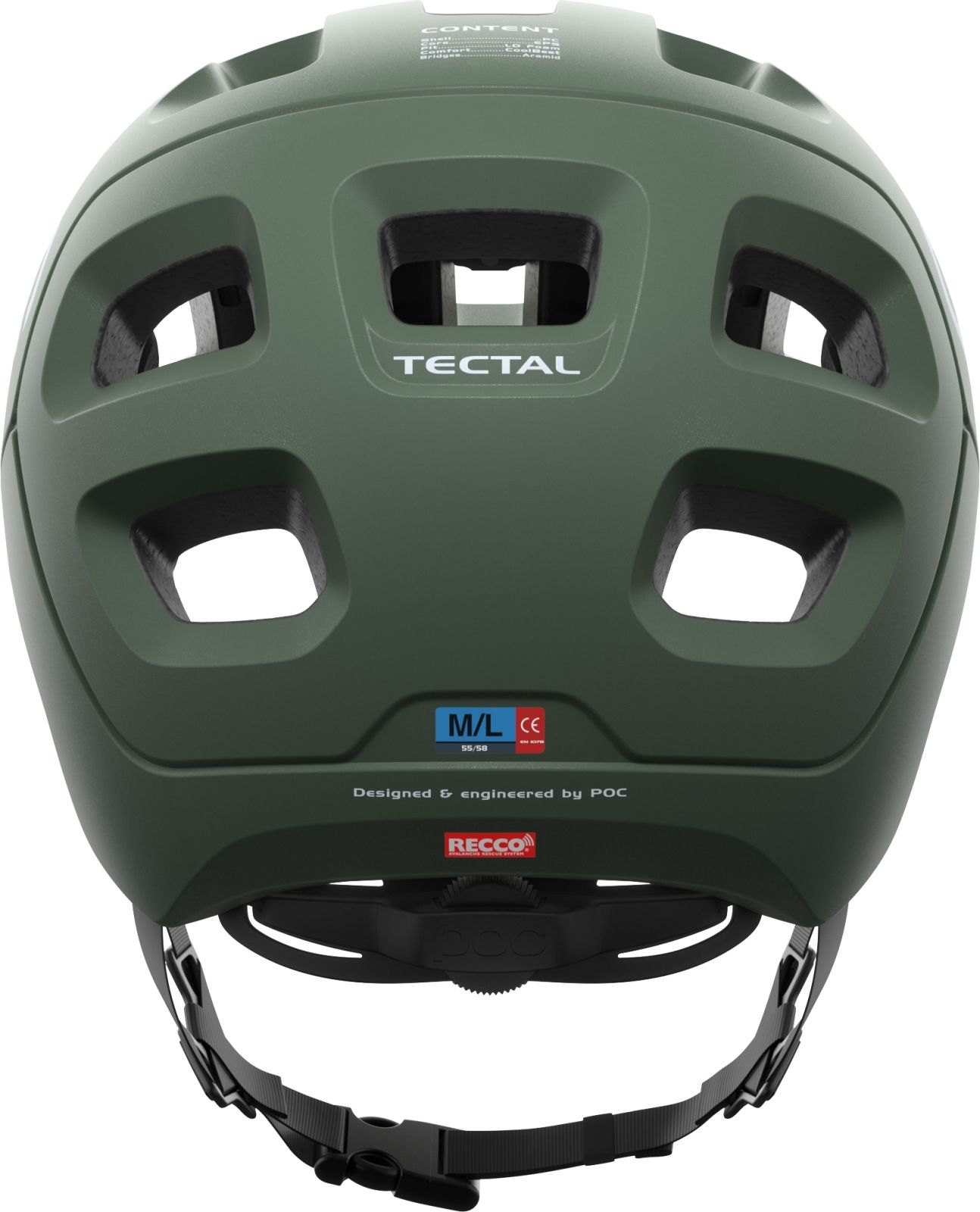 Poc Tectal epidote green metallic/matt M - obrázek 3