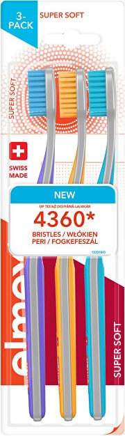 Elmex Zubní kartáček Super Soft Multipack  3 ks - obrázek 1