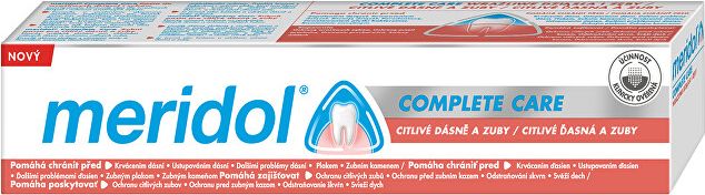 Meridol Zubní pasta pro citlivé zuby Complete Care Sensitive Gums & Teeth  75 ml - obrázek 1