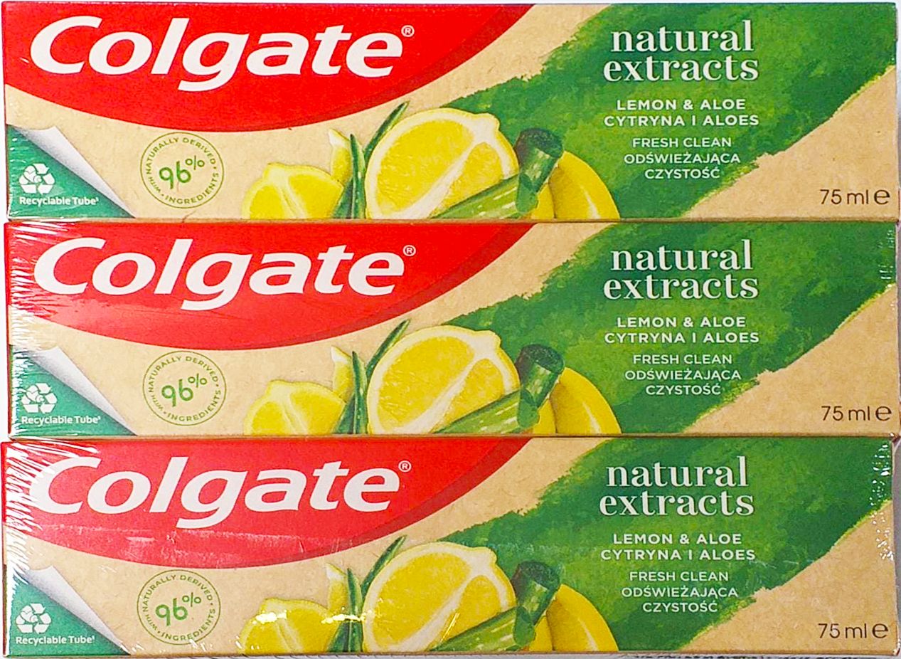 Colgate zubní pasta Naturals Lemon TRIO  75 ml - obrázek 1