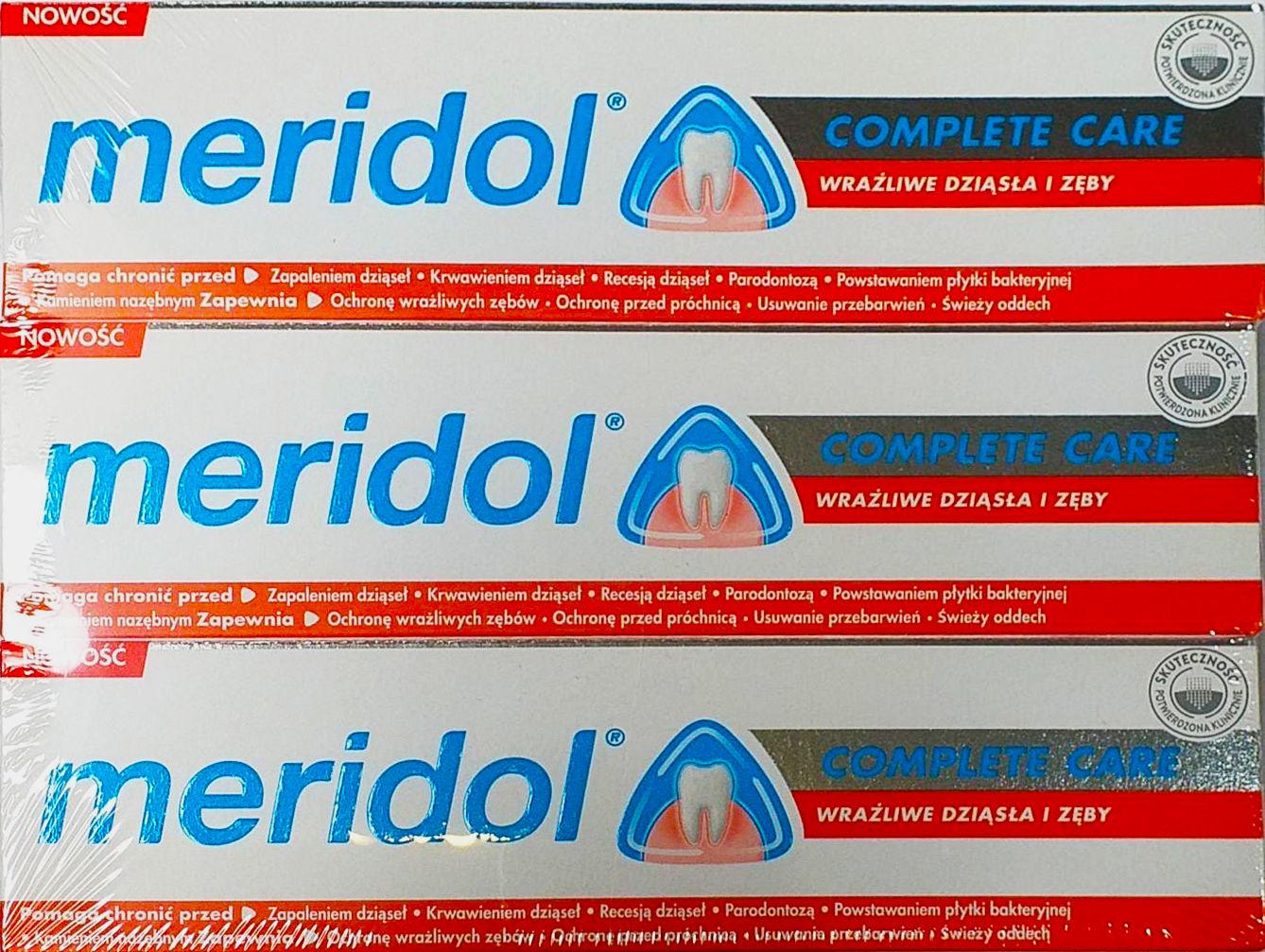 Meridol zubní pasta Complete Care TRIO  75 ml - obrázek 1