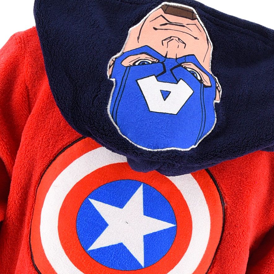 Chlapecký župan AVENGERS CAPTAIN AMERICA červený Velikost: 104 - obrázek 2