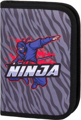 BAAGL Školní penál klasik dvě chlopně Ninja - obrázek 1