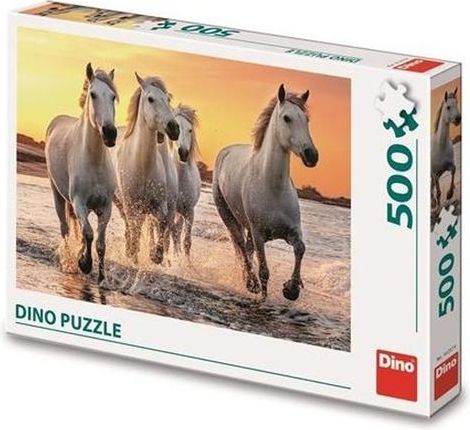 Puzzle Koně v příboji 500 dílků - obrázek 1