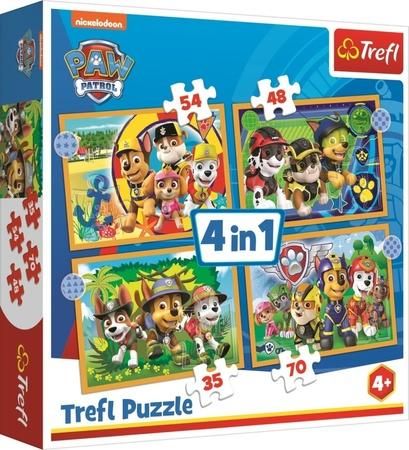 Puzzle 4v1 Tlapková patrola - obrázek 1