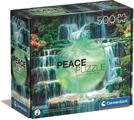 CLEMENTONI Peace puzzle: Zurčení vody 500 dílků - obrázek 1