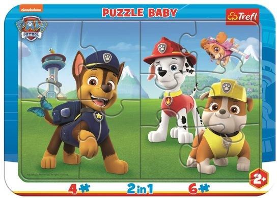 TREFL Baby puzzle Šťastná Tlapková patrola 2v1, 10 dílků - obrázek 1