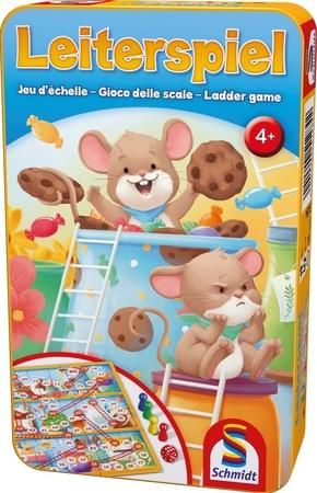 Dětská hra Myšky a žebříky v plechové krabičce - obrázek 1