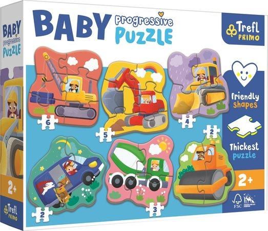 TREFL Baby puzzle Na staveništi 6v1 (2-6 dílků) - obrázek 1