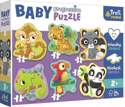 TREFL Baby puzzle V lese 6v1 (2-6 dílků) - obrázek 1